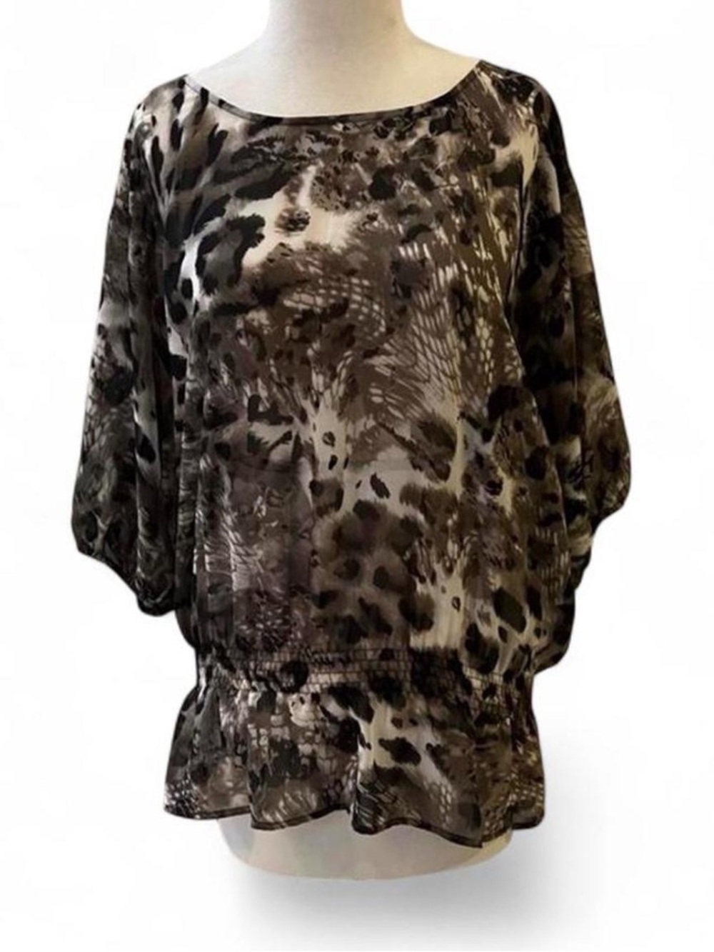 Kenneth Cole New York Animal Print Blouse